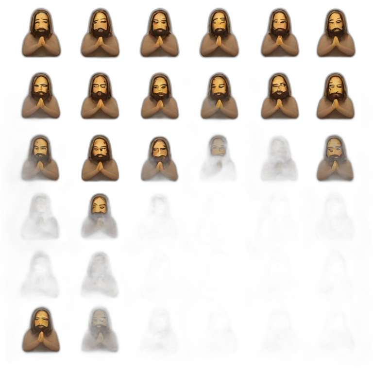 jesus praying emoji