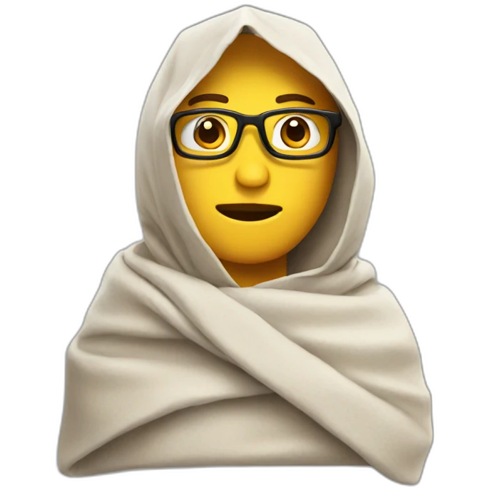 Nerdy burrito emoji