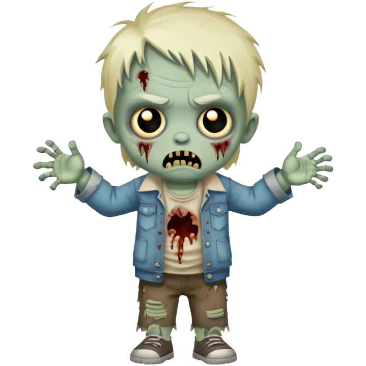 Super idol as creepy zombie toddler emoji