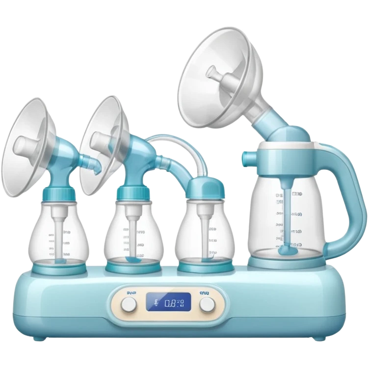 Breast pump in a group emoji