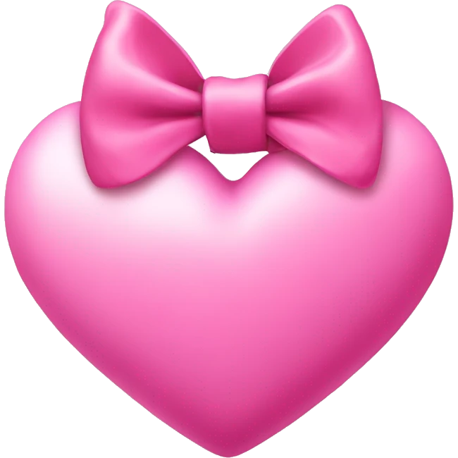 pink heart with bow emoji