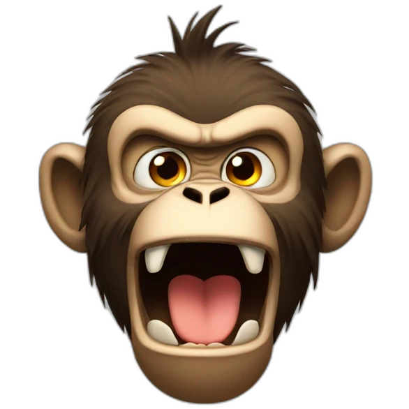 angry monkey emoji