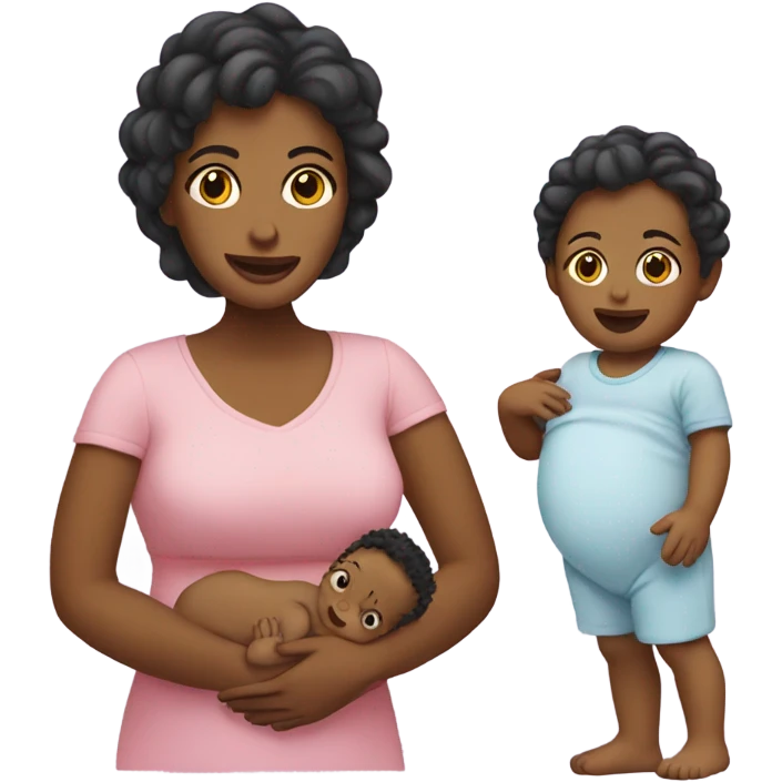 Mum having baby  emoji