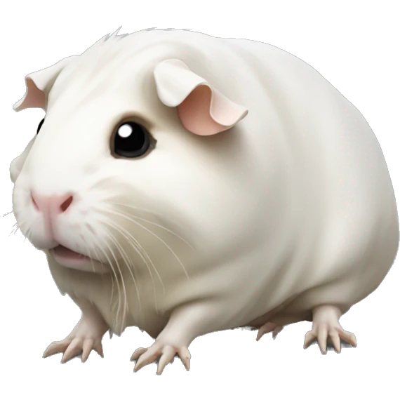 full skeleton of a guinea pig without meat emoji