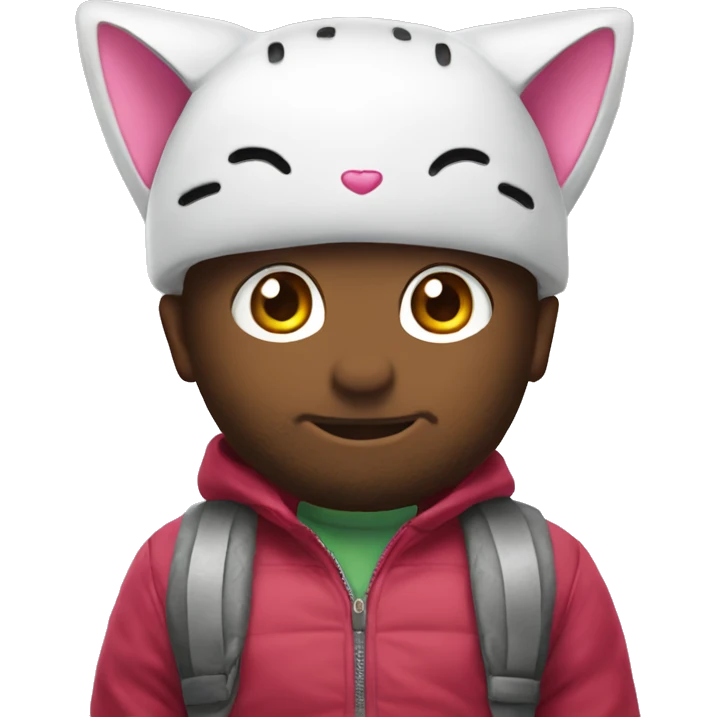  Renider with hello kitty  emoji
