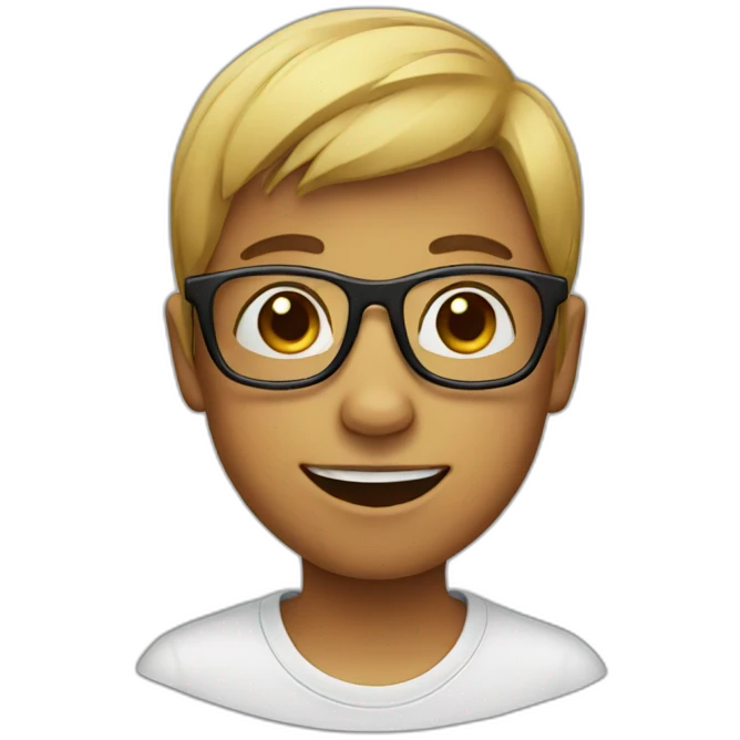 kid with glasses emoji