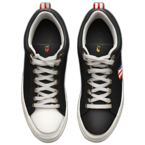 Black Prada America cups sneakers from 1997 emoji