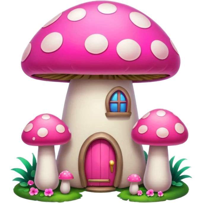 pink mushroom apartment emoji