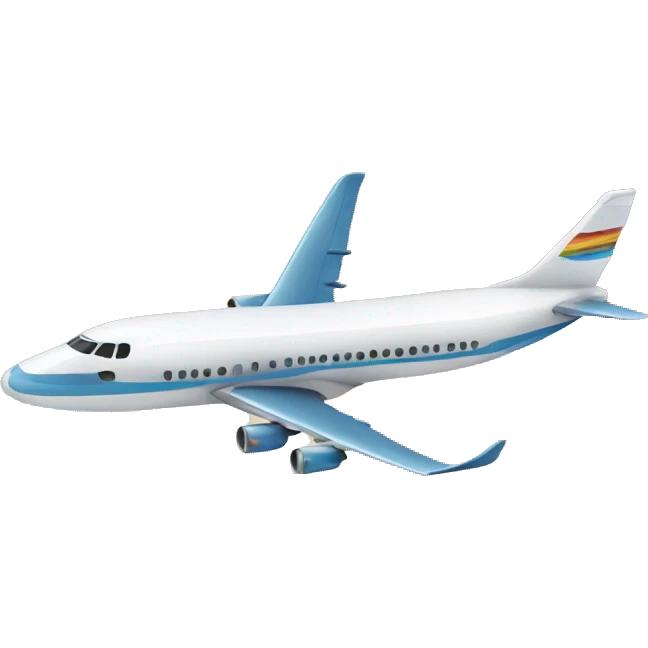 Hippie airplane emoji