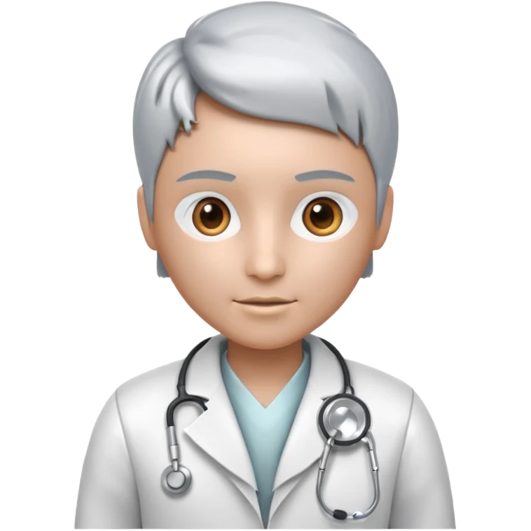 medical robot wearing a white coat and a stethoscope emoji