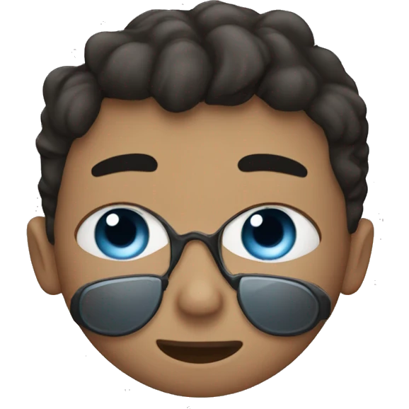 one boy have only one eye emoji