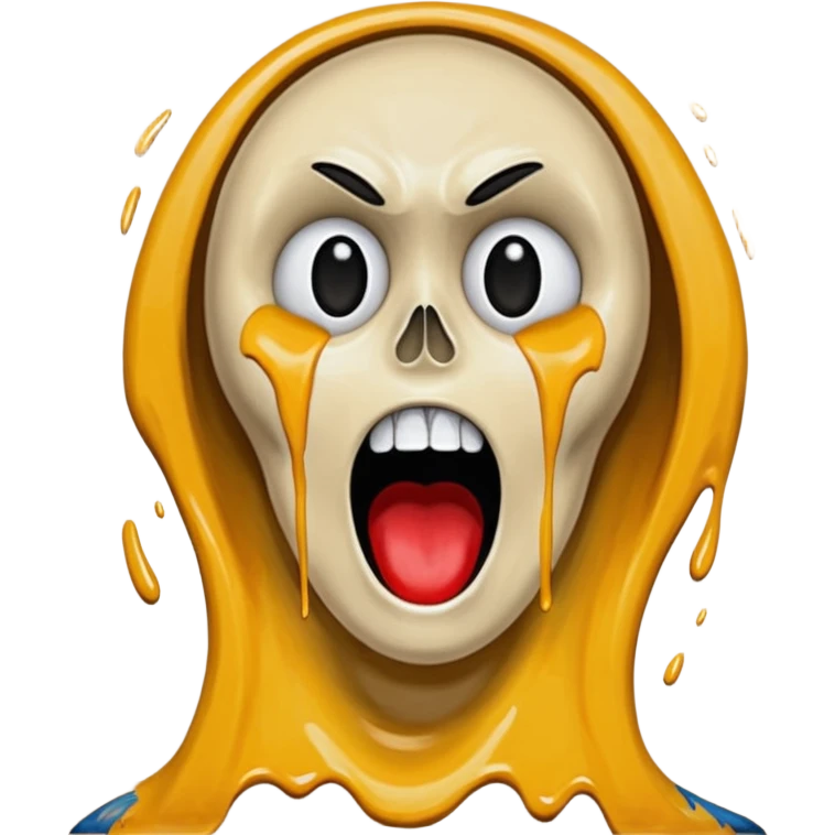Scream painting  emoji