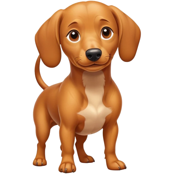 Buff weenie dog emoji