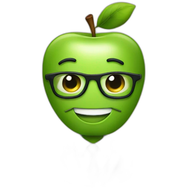 apple wearing suit and tie emoji