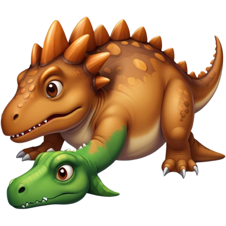 tired office dinosaur lying on the floor emoji