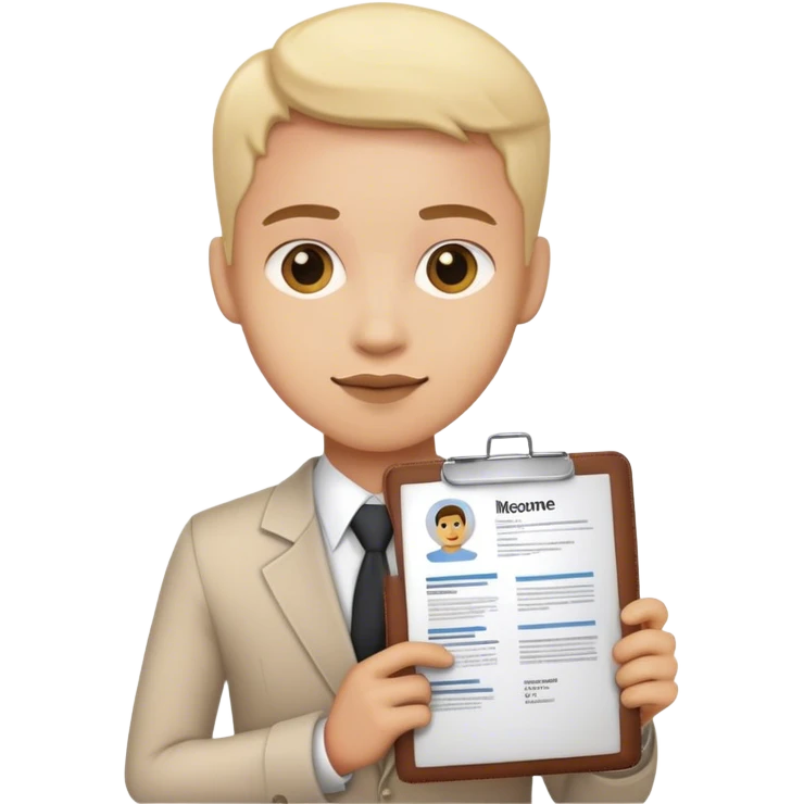 Applying for job emoji