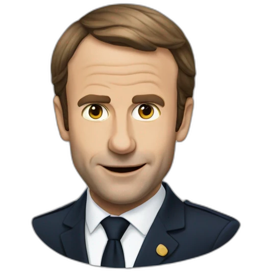 Macron qui sourit emoji