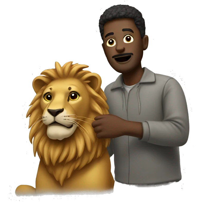 balm man with lion emoji