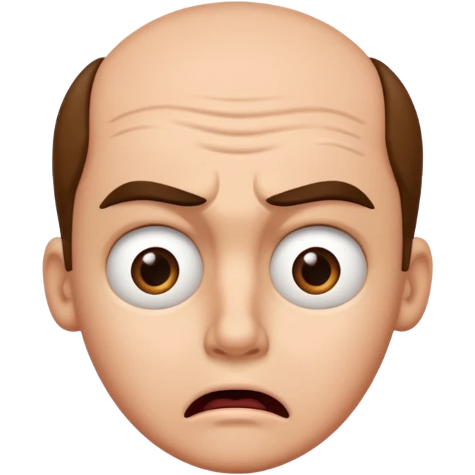 confused looking face emoji