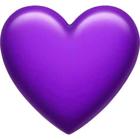 Purple heart emoji