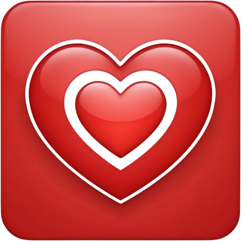 Tone it up og heart logo in ios style emoji