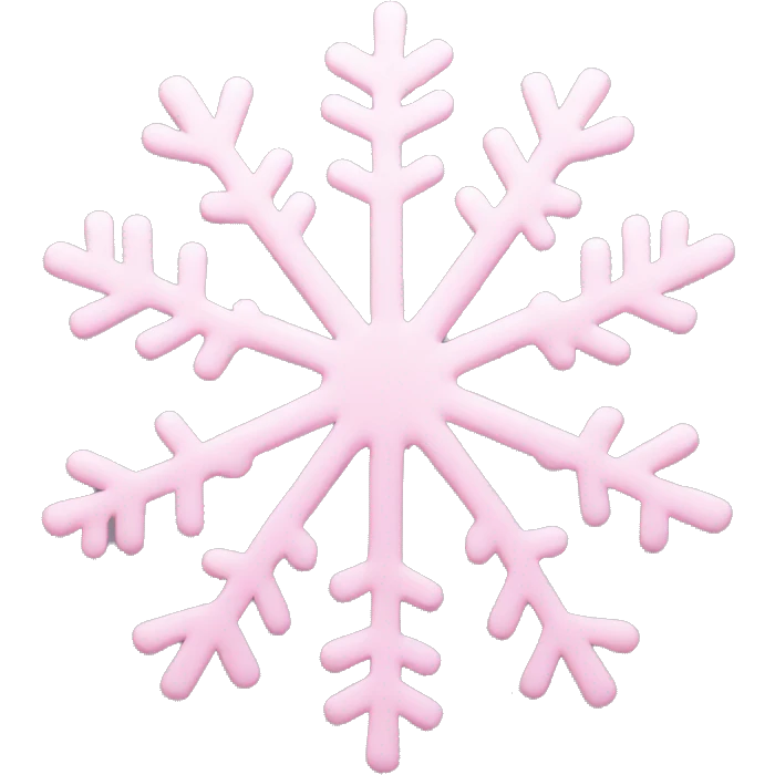 pastel pink snowflake  emoji