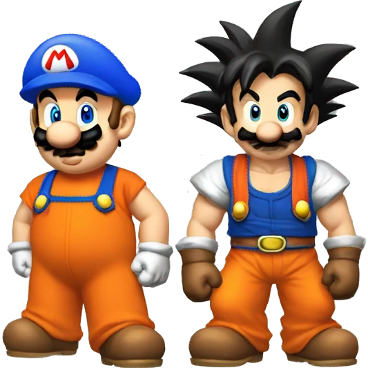 Mario y goku emoji