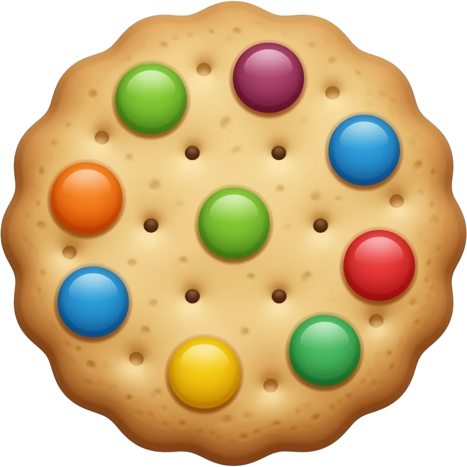 Biscuits whit smarties wooow emoji