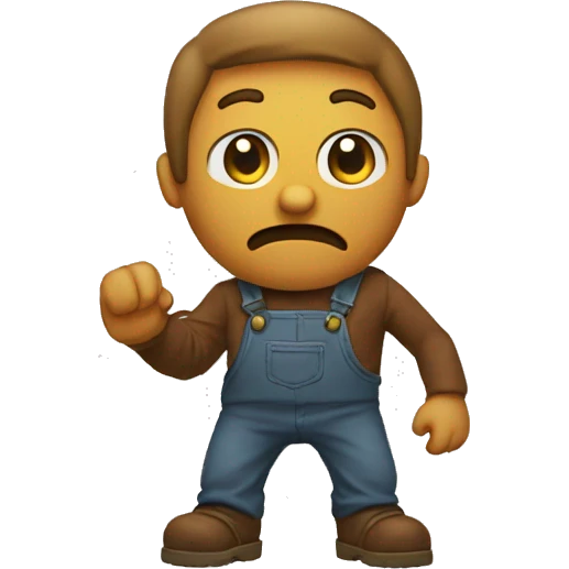 Homem apontando dedo emoji