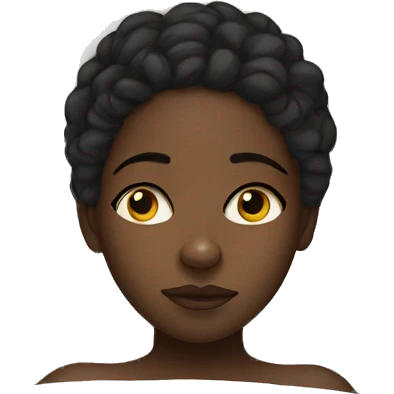 Black girl insomnia  emoji