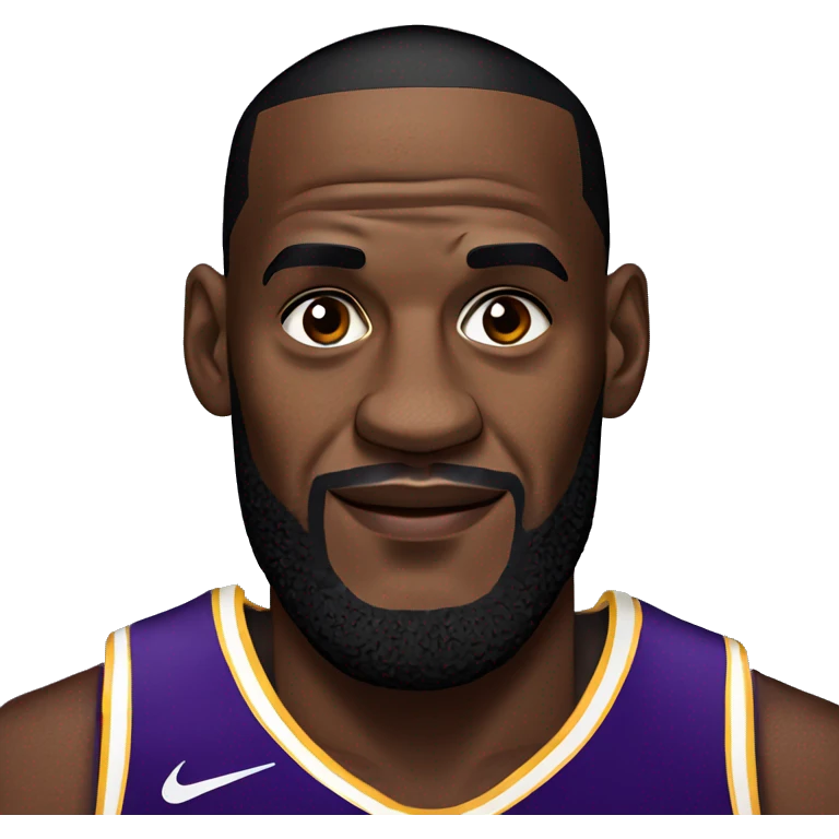 Lebron James in a laker jersey emoji