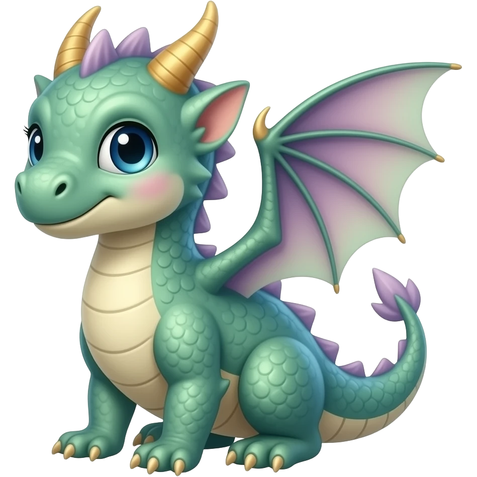 P moe meow meow cute fuzzy realistic Randomly-faerie-drake exotic Fakémon-creature emoji
