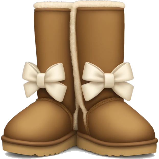 Pair of uggs with bows emoji