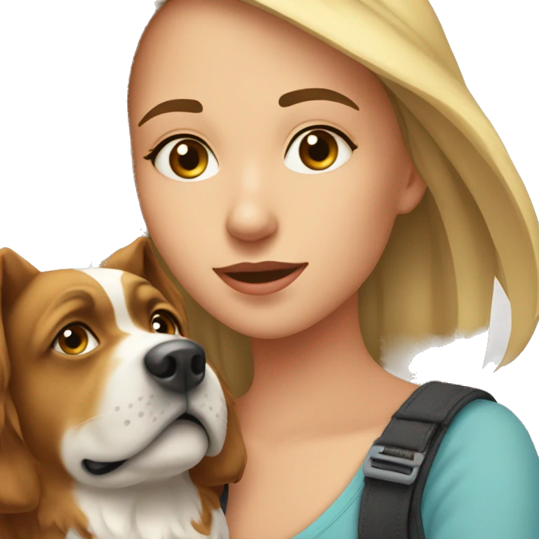 Moi avec mon chien emoji