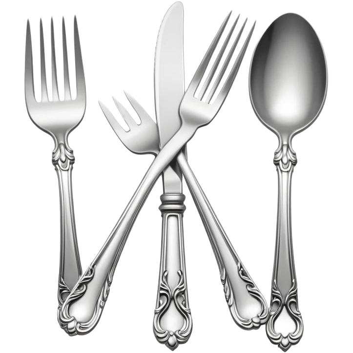 Fancy fork emoji