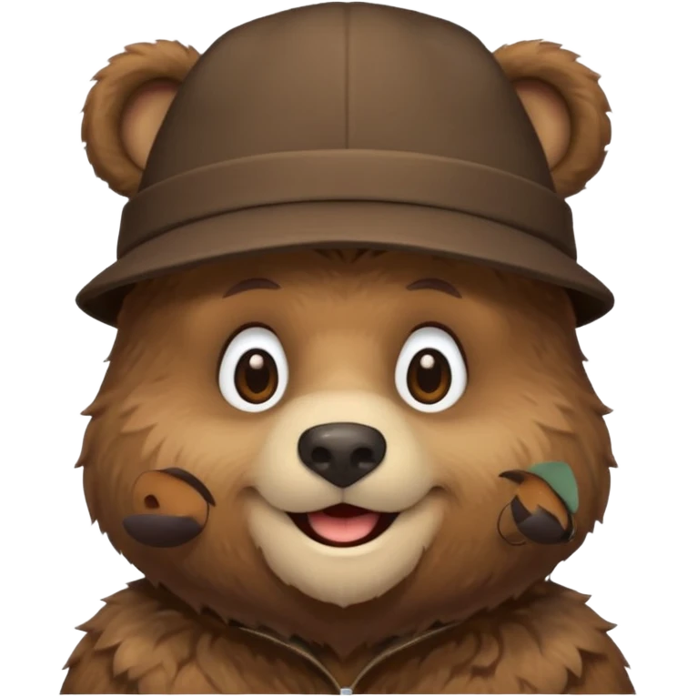 bear with hat emoji