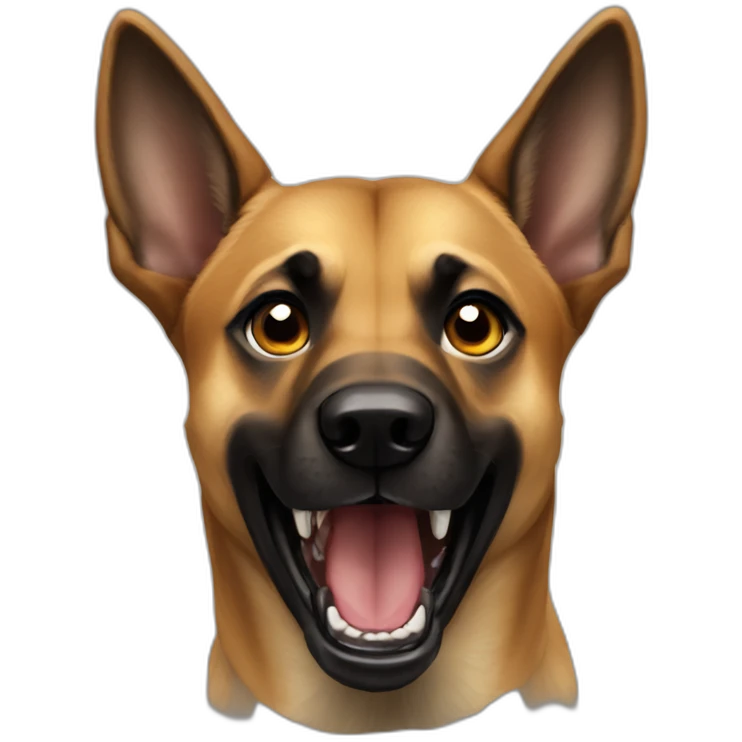 malinois dog scream emoji