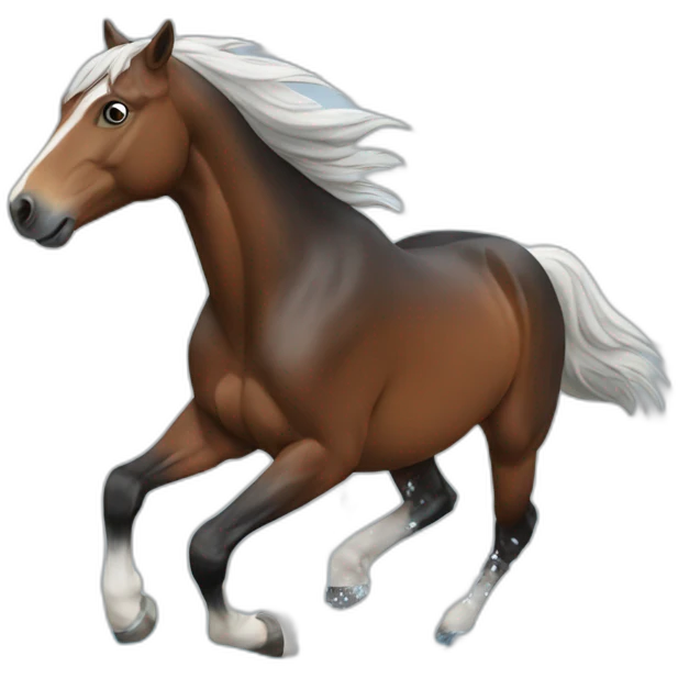 horse running on the water emoji