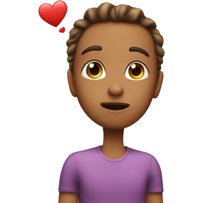 a person with heart eyes blowing kisses emoji