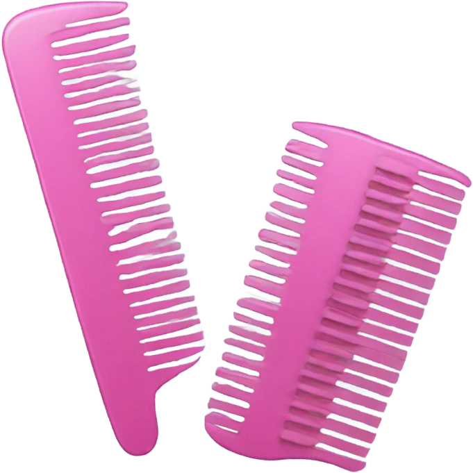 Pink comb emoji