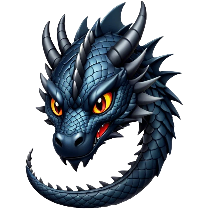 Black dragon emoji