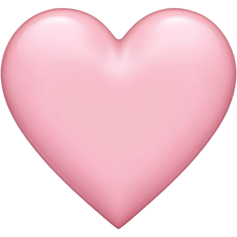 Light pink heart emoji