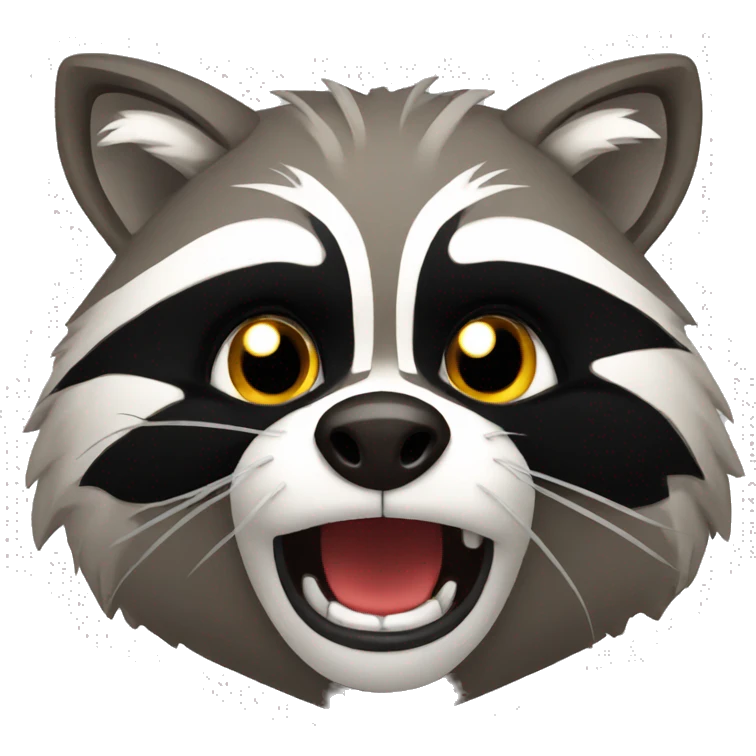raccoon angry emoji