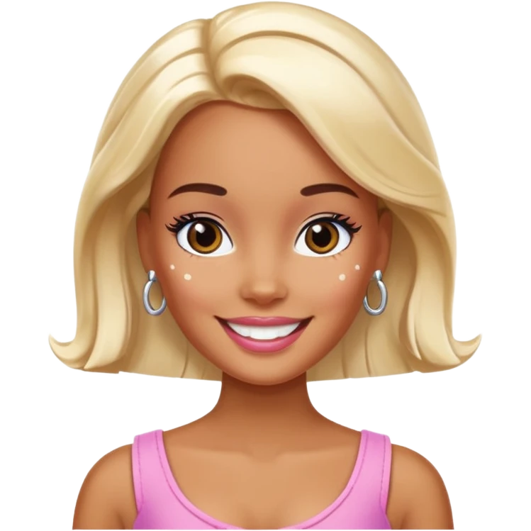 Barbie with vitiligo  emoji