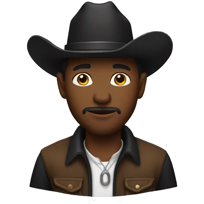 Black cowboy emoji