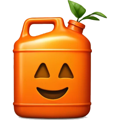 orange gasoline container emoji