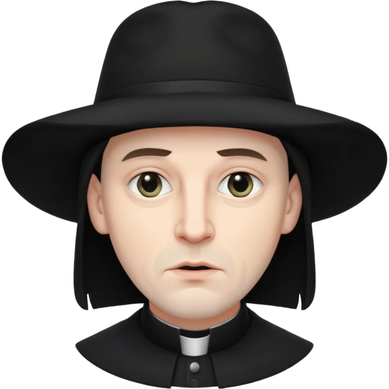 Puritan reverend male emoji