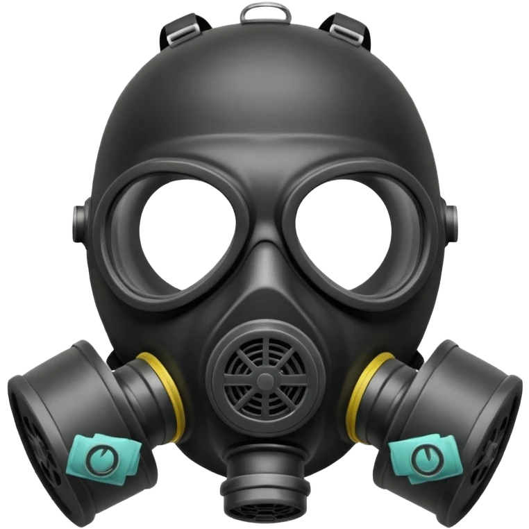 A gas mask. Cartoon style. With "ZZZ" on top of it. emoji