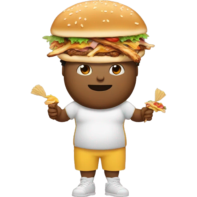 Fatboy with kebab emoji