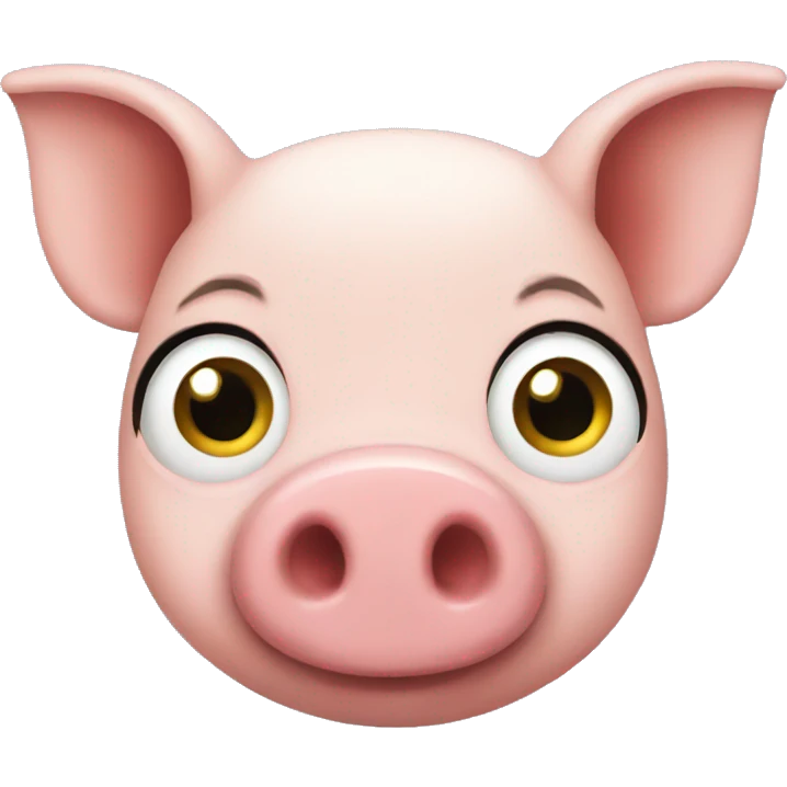 Autistic pig emoji